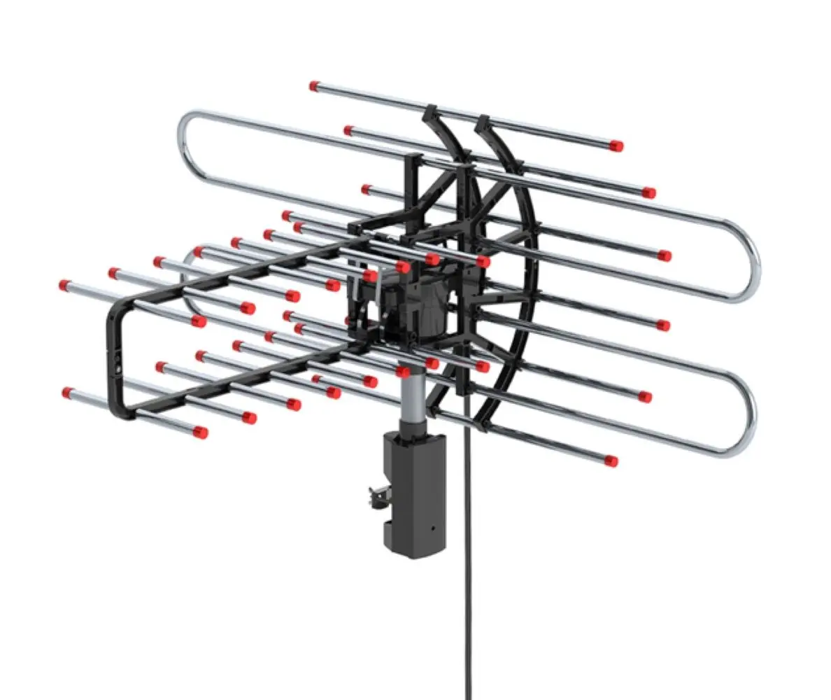 

360°Rotation UV Dual Frequency,cable Outdoor Antenna,Easy Place,Convenient Dual TV Outputs,360 Degree Signal Grab,Durable,Secure