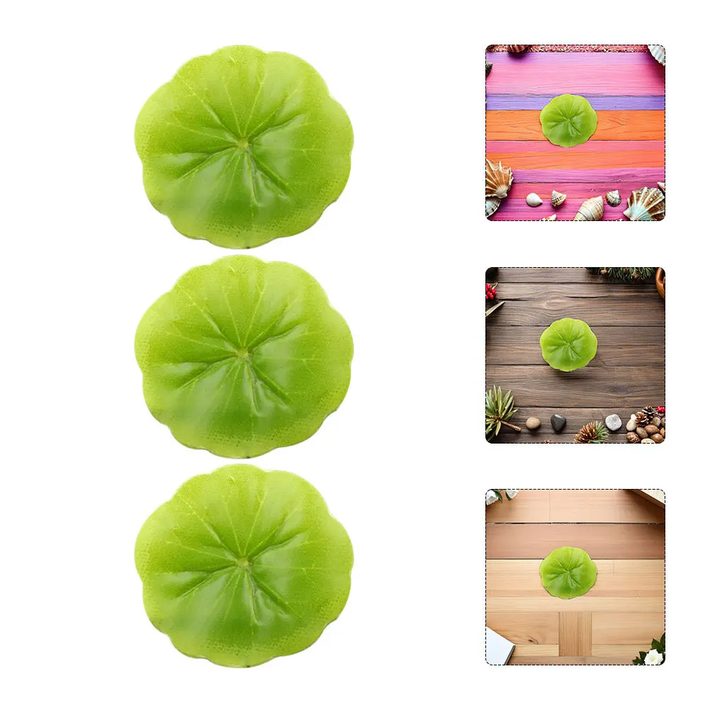 

30pcs 6Cm Artificial Floating Pond Plant For Aquarium Fish Pond Scenery Water Decorative Leaf Miniature Landscape Ornament