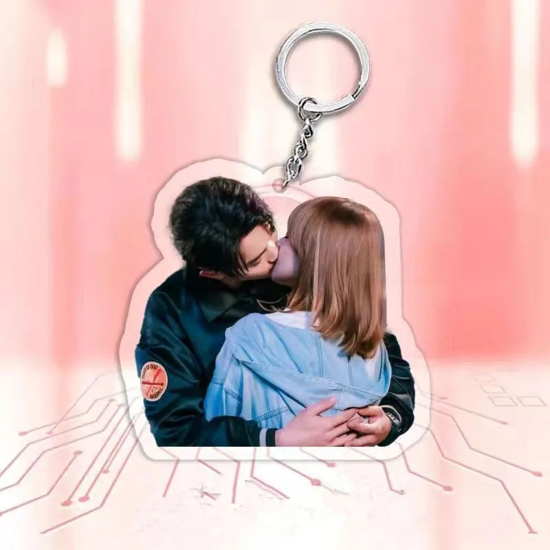 Xu Kai Cute Keychain Falling Into Your Smile Lu Sicheng Tong Yao Cosplay Key Rings Bag Pendant Decoration Jewelry Accessories