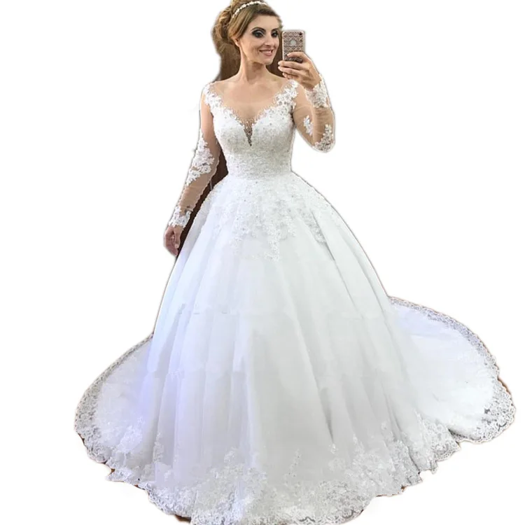 Vestido De Noiva Renda 웨딩 드레스, 2022 로브 Mariage 섹시한 보헤미안 긴 소매 웨딩 드레스 신부 드레스 Casamento