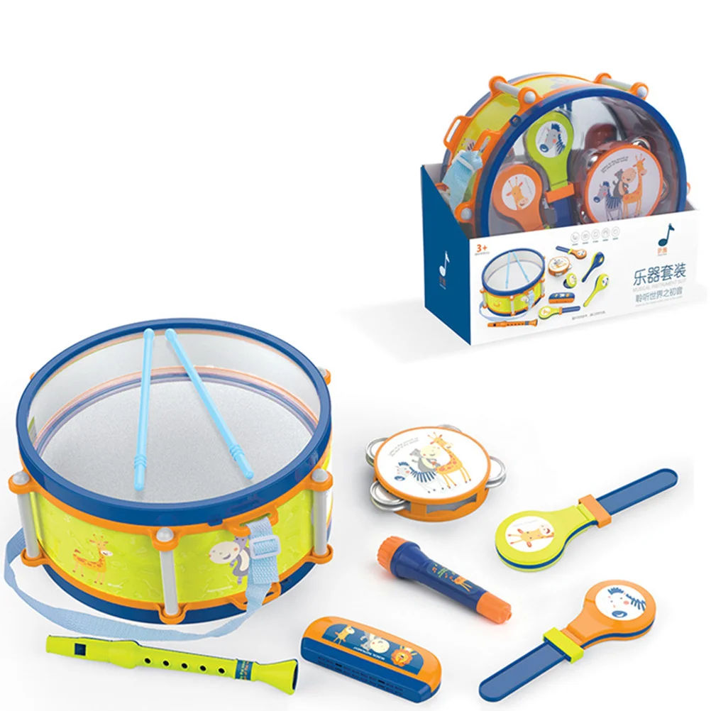 Set di batterie jazz colorate per bambini Strumenti musicali per bambini in età prescolare Kit di percussioni ritmiche per l'educazione Set di percussioni