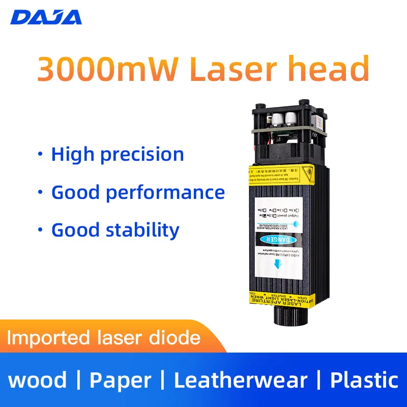 cabeca do laser da maquina de gravura de daja 3w 55w 7w 10w 15w 30w alta potencia para o logotipo de madeira aco plastico bambu wifi faca voce mesmo vidro 01