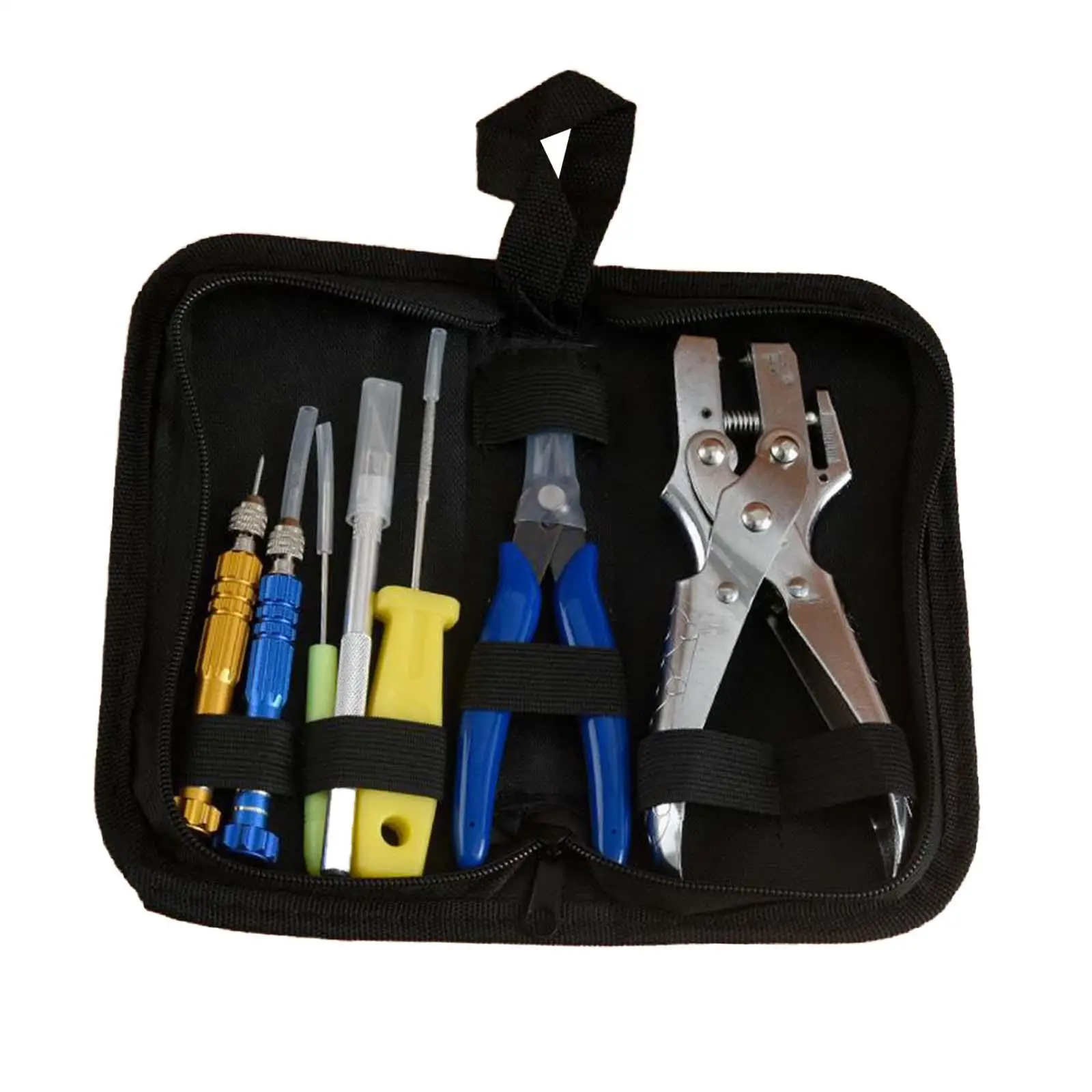 Starting Stringing Clamp Tool Kit Repairing Tools Professional Manual with Carry Bag Squash Racquet Pliers for Badminton Sports