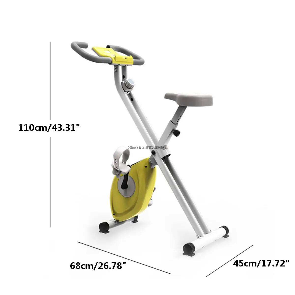 Max Load 220 LBS Foldable Exercise Bike Indoor Cycling Bike Magnetic Upright Bike Stationary Bike for Home Gym Workout Equipment