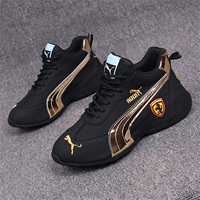 Men's leather surface casual shoes; low-top sports shoes; comfortable white shoes; soft sole men's shoes; new style
