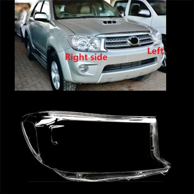 

Car Right Headlight Shell Lamp Shade Transparent Lens Cover Headlight Cover For Toyota Fortuner 2008-2012 Accessories Parts