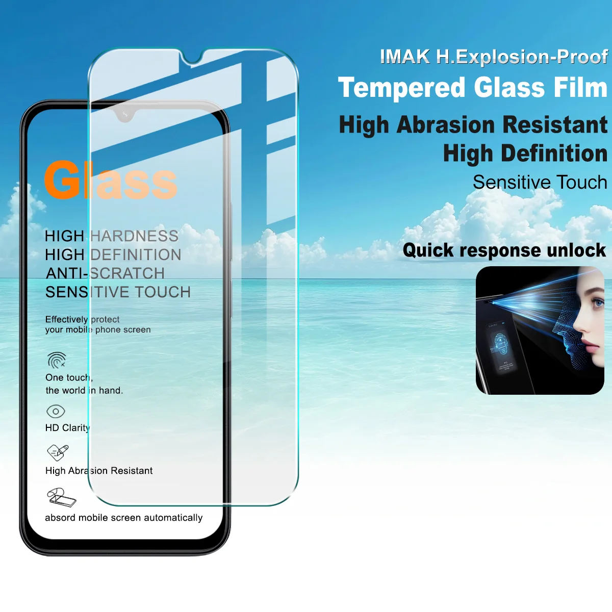 

Защитная пленка из закаленного стекла IMAK H для Redmi A7 Pro 4G