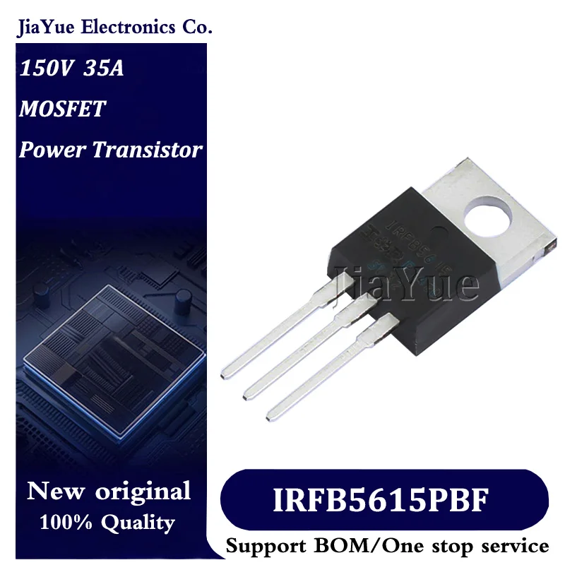 5pcs/lot 100% New Original Chips IRFB5615PBF ITO-220AB-3 150V 35A MOSFET Field effect tube Power Transistor IRFB5615PbF