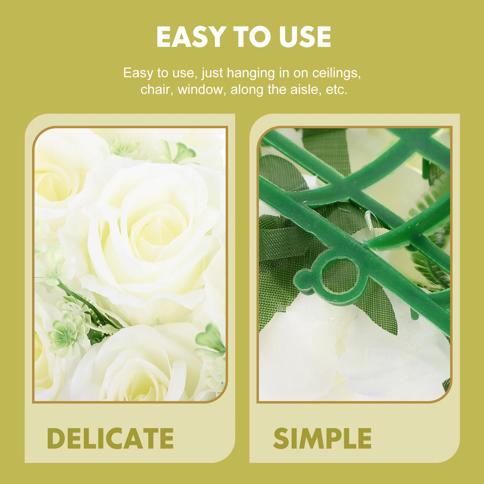 

Artificial Silk Flower Living Room Decoration Wedding for Rose Wall Panel Simulation