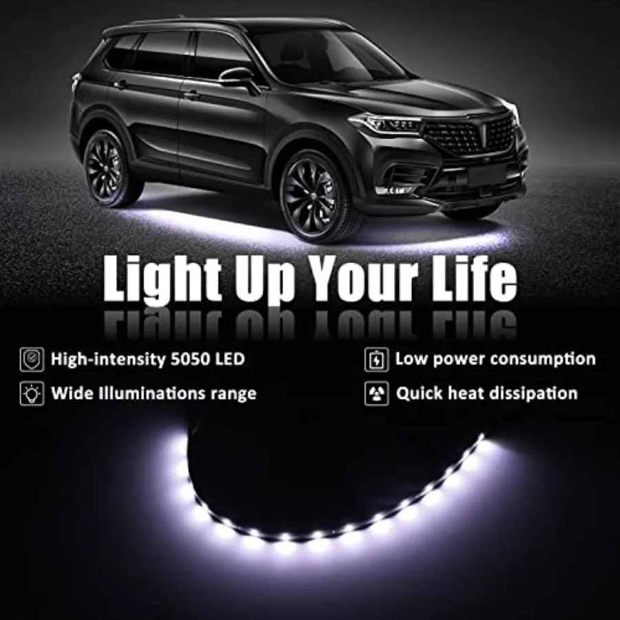 12v 15 Led 30cm Car Flexible Waterproof Underbody Light Strip Pack of 20