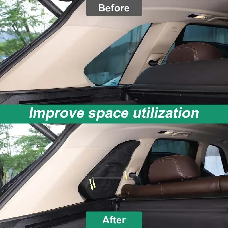 

Oxford cloth Black For BMW X5 F15 2014-2018 Car Trunk Side Windows Pack Tool Storage Bag Organizing Bag Car Interior Accessories