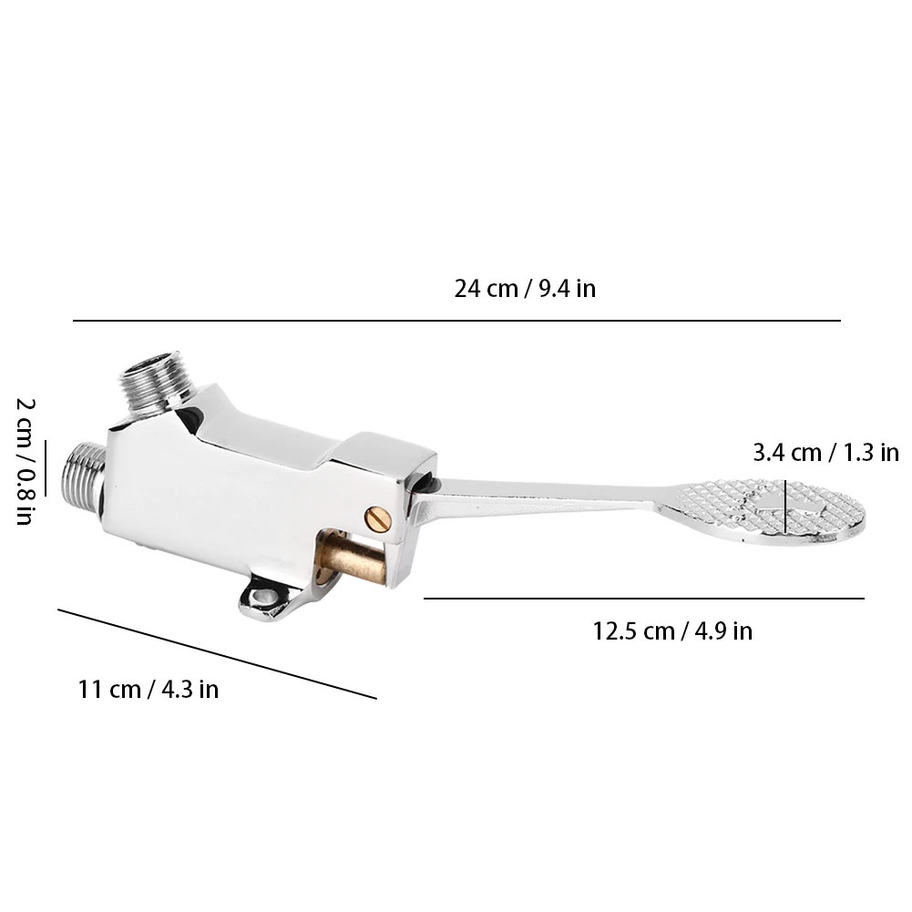 Rubinetto a pedale Rubinetto per lavandino Rubinetto per lavabo da bagno Set di medicinali da laboratorio Pedale per lavandino Kit di rubinetti per acqua Accessorio