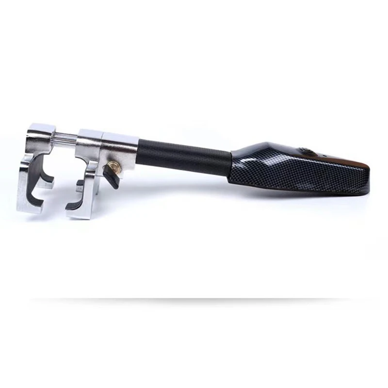 Universal Car Anti theft Safety Alarm Lock Car Steering Wheel Lock Retractable Security Car Locks Security Anti-Theft Tool