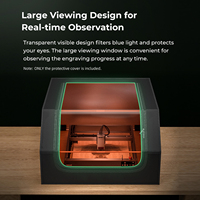 Creality Protective Cover Laser Engraver Enclosure with Vent Eye Protection Fireproof Dustproof Noise Reduction Laser Cutting En