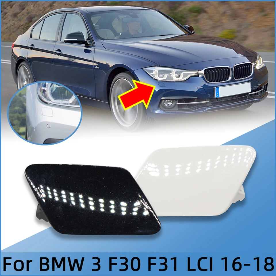 Car Accessories Headlight Washer Nozzle Cover For BMW 3 F30 F31 LCI Ordinary Version 2016 2017 2018 High Quality Spray Paint