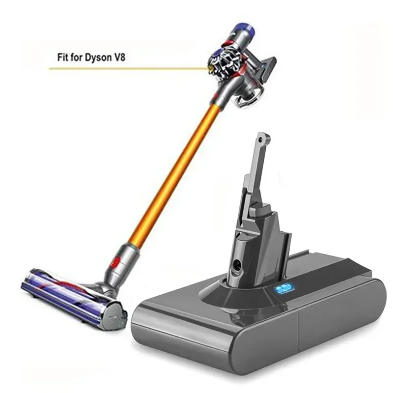 2024 all-new Dyson V8 21.6V 38000mAh battery replacement wireless vacuum handheld vacuum cleaner Dyson V8 battery