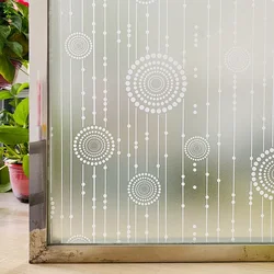 Película de ventana mate 3D, pegatina de vinilo autoadhesiva de vidrio tintado para privacidad, aislamiento térmico esmerilado para puerta de casa