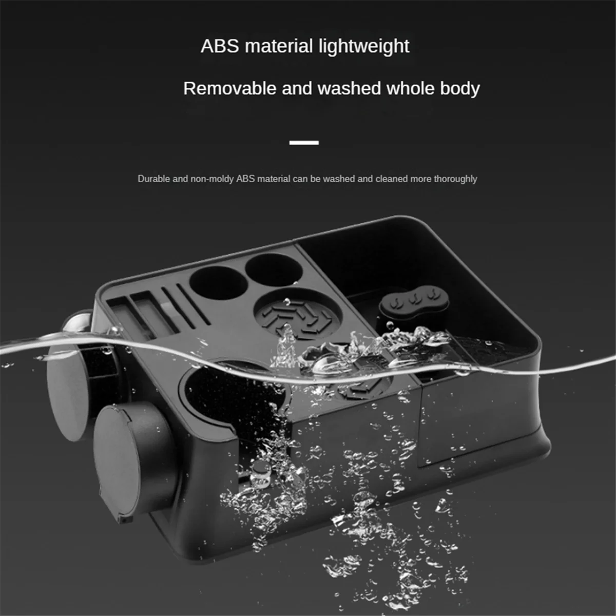 حامل سدادة القهوة حامل فلتر القهوة غير قابل للانزلاق محطة دك الاسبريسو قوس تخزين متعدد الوظائف لمتجر المقهى-T33C #2