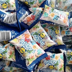Cute Coles Stikeez Lidl Figures Mini Sucker Elf Fruit Vegetable Bread Food Dolls Original Cute Toy TPR Collection for Children