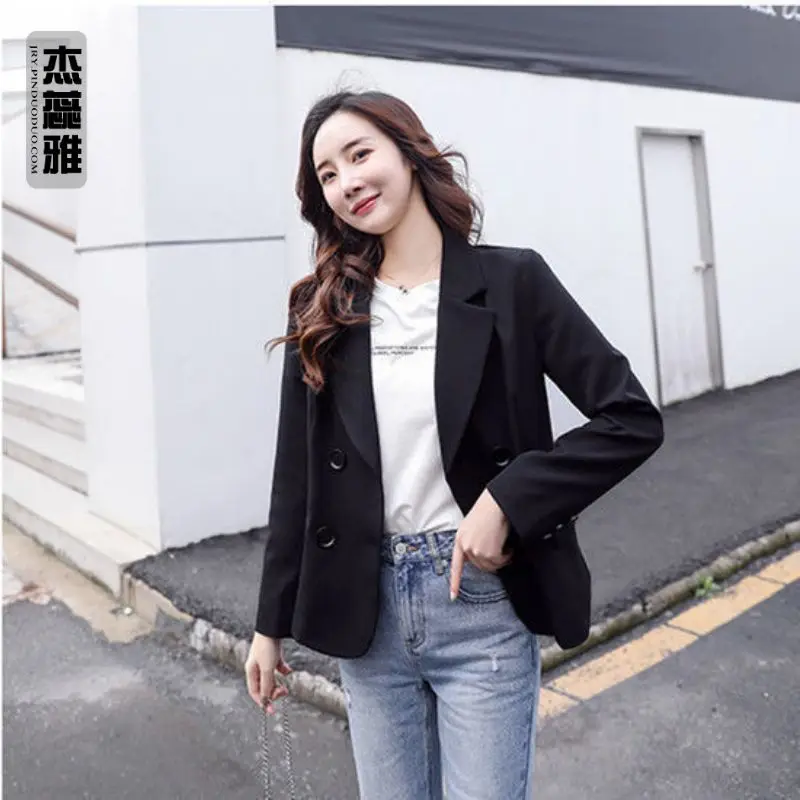 Blazers Intellectual Notched Loose Pockets Button Solid Color Office Lady Fashion Casual Women's Clothing 2023 Spring Summer