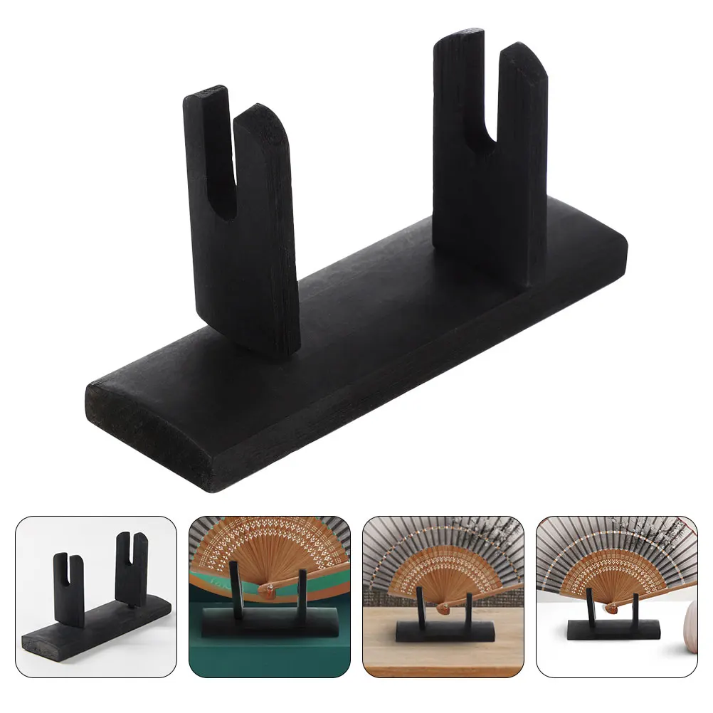 

2pcs Bamboo Fans Stand for Folding Hand Fans Display Base Home Decor Stable Fan Bracket Stand Bottom