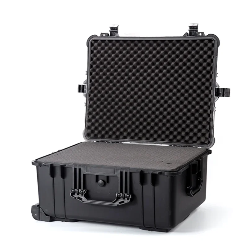 Waterproof Trolley Case Toolbox Dustproof Protective Camera Storage Instrument Box Equipment Protection With Pre-cut Foam Lining