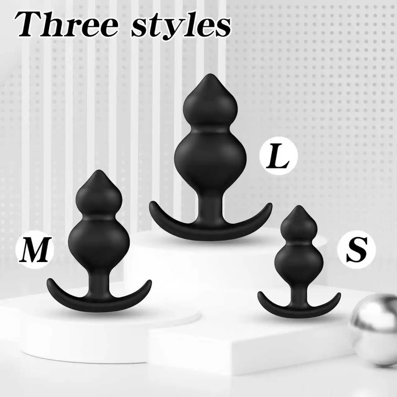 Factory Sales Wearable Anal Plugs With Steel Anal Beads Vaginal Balls Anal Stimulation Pull Bead Dildo Buttplug Adult 18 Sex Toy view 6