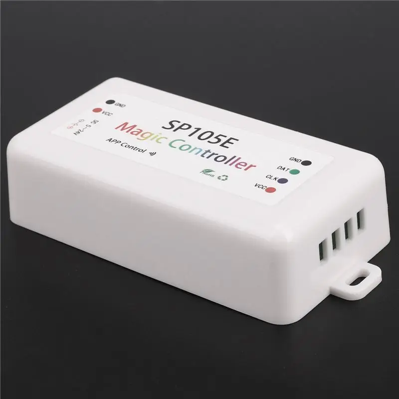 AT02-2X SP105E Wireless Bluetooth Controller APP WS2811 WS2812B WS2801 SK6812 APA102 Individually Addressable Programmable