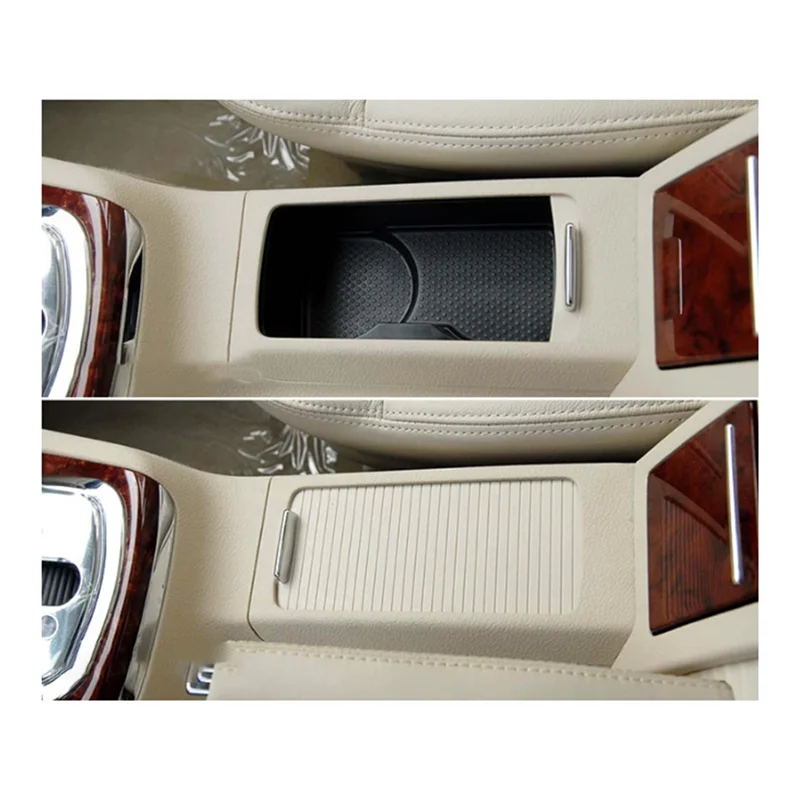 

Sp-Car Center Console Cup Holder Slide Roller Blind For VW Passat 2009-2011 Water Cup Holder Curtain