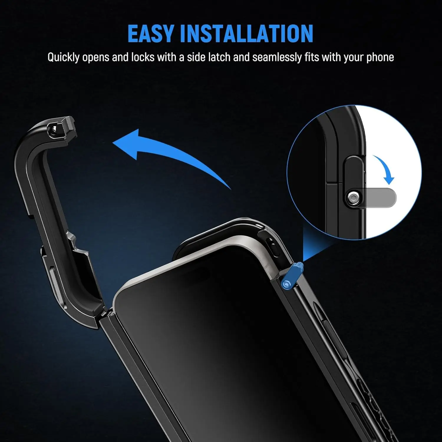 NEEWER Quick Release Cage Video Rig z mocowaniem T Mount, adapterem filtra 67mm, płytką tylną obiektywu 17mm do iPhone 16 Pro/16 Pro Max — zdjęcie produktu 2