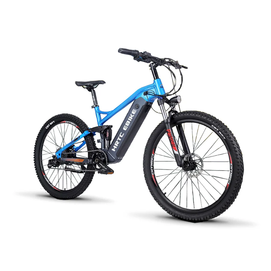 

27.5 inch mountain soft tail electric assist bike XC EMTB rear wheel drive hidden lithium battery dual shock ebike