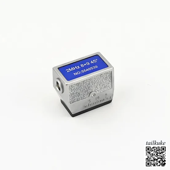 2MHz 8x9 45/60/70 Degree Angle Probe Ultrasonic Flaw Detector for Steel Structure Weld Detection