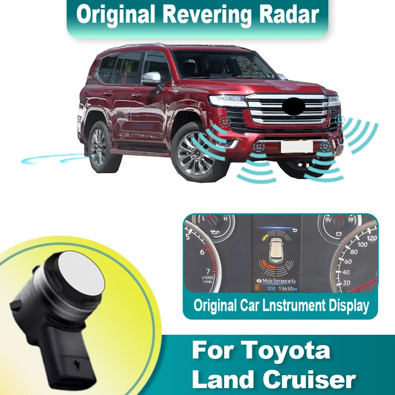 Car electronic devices For Toyota Land Cruiser 2016 to 2023 2024 Car 8 Probes Beep Show Distance on Display Sensor Video System