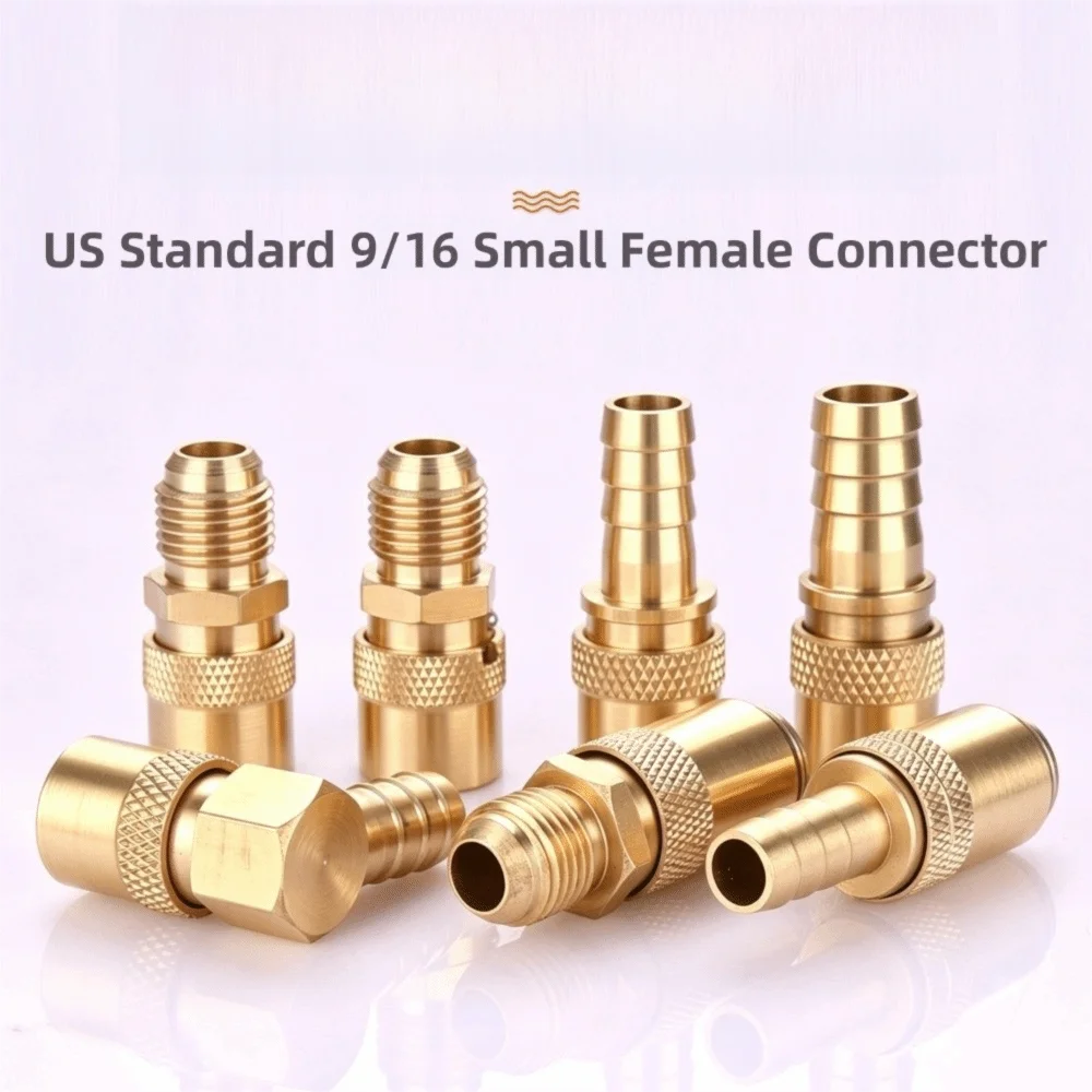 Brass Mold Quick Coupler Open Flow Heat Resistant Female Quick Coupling Hose Barb Female Cooling Water Connector