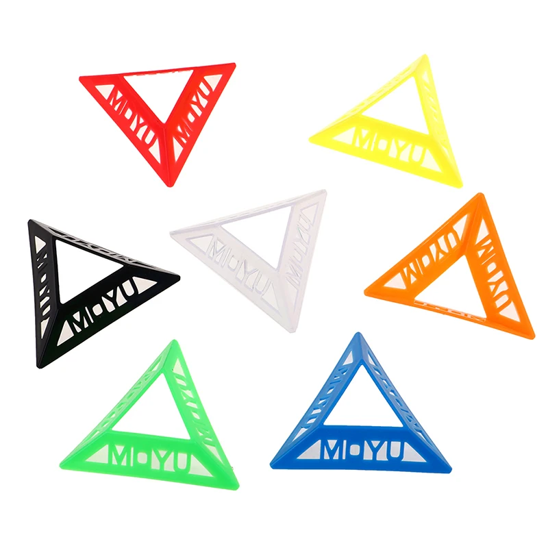 Moyu 10 Uds juego Multicolor 3X3 4X4 5X5 soporte mágico de plástico soporte de Base de cubo de velocidad
