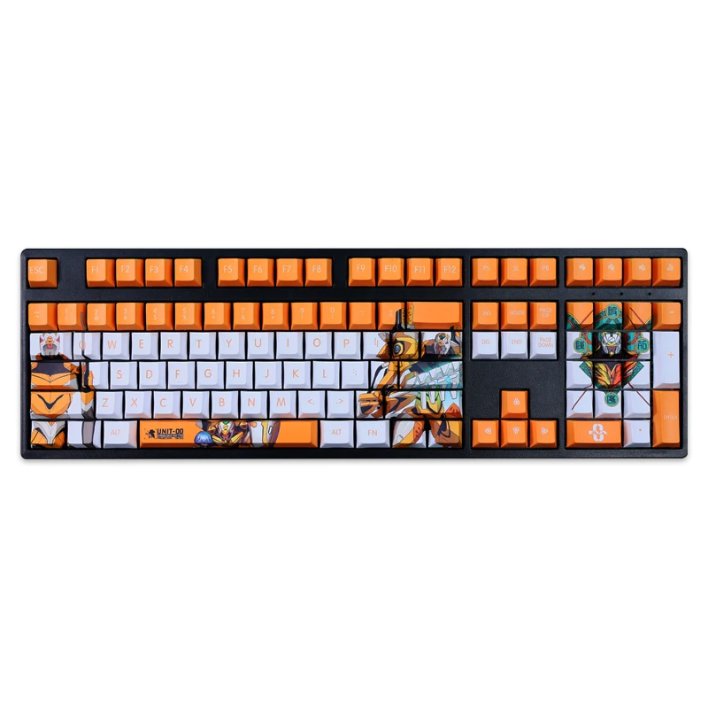 108 chaves EVA00 PROTÓTIPO エウンゲリオン anime Tema cor keycap Cereja teclado mecânico PBT material de Perfil cap