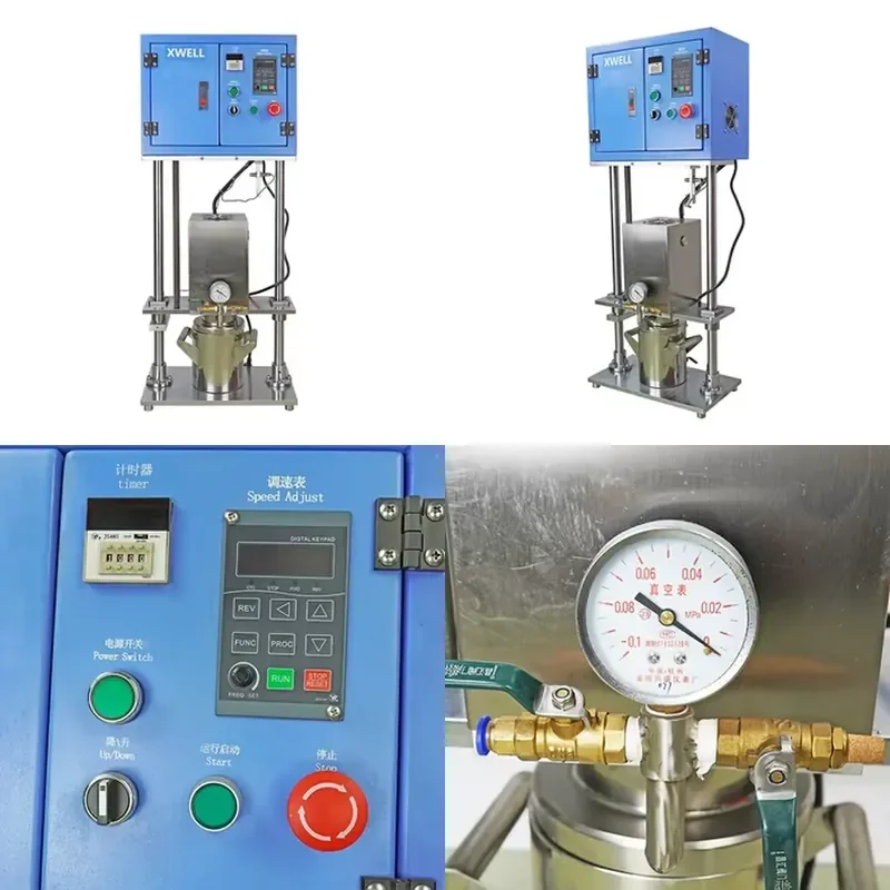 Factory Price 1L Compact Lithium Battery Material Mixing Vacuum Mixer