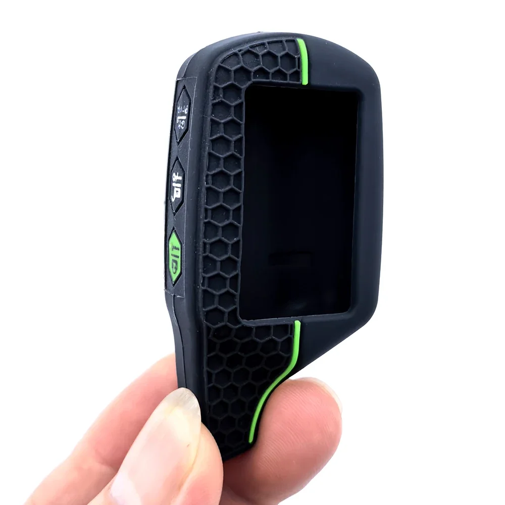 ل Starline B9/B91/B6/B61/A91/A61/V7 2 طريقة نظام إنذار السيارة LCD B9 LCD جودة عالية 3 نمط سيليكون حافظة مفاتيح غطاء السيارة عن بعد