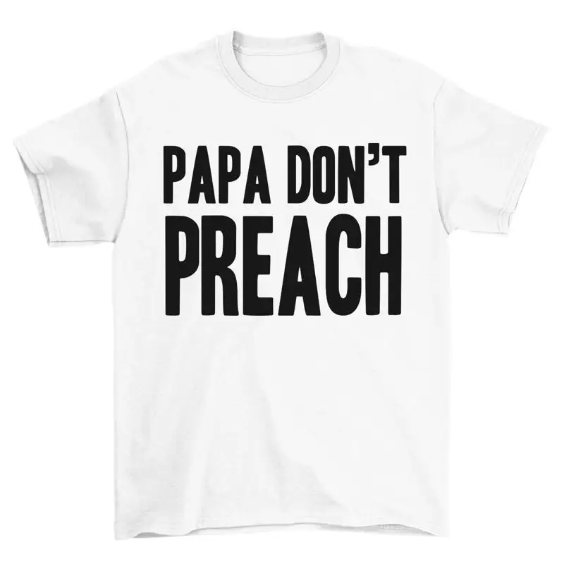 Футболка Papa Dont Preach 80-х годов, женское нарядное платье в стиле ретро, вечерние, выходные, женские, 1980-е годы