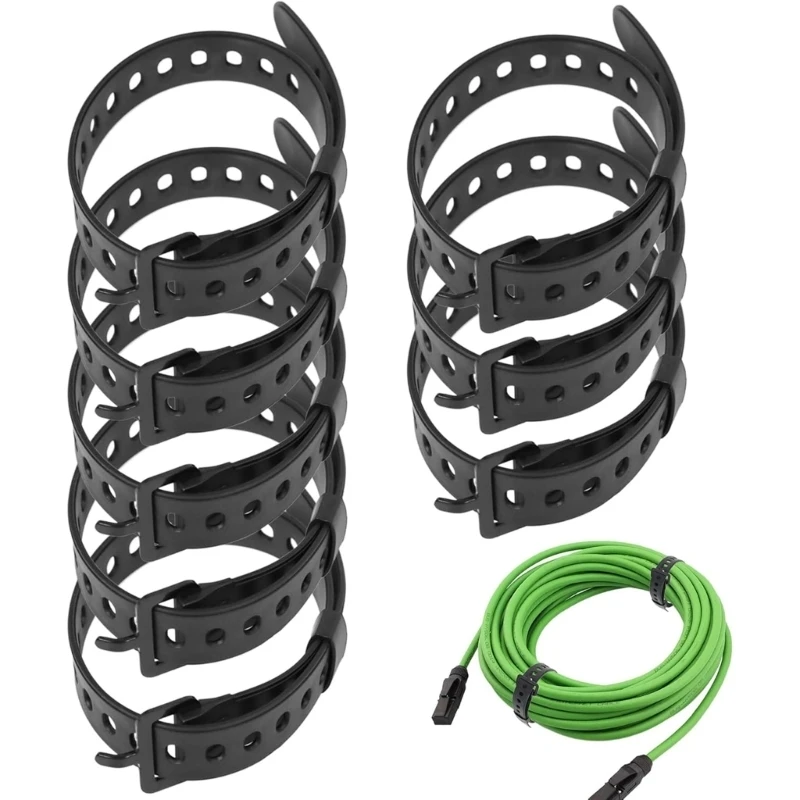 8Pcs Reusable Industrial Straps Rubber Tension Strap Adjustable Utility Straps with Clamps for Motor Gear Tightening C7AC