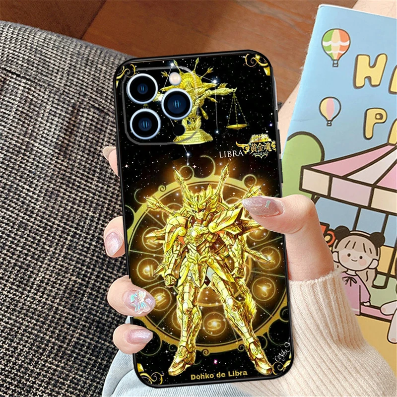 Saint Seiya Knights of the Zodiac For iPhone 15 13 14 16 Pro Max XS XR X Case For iPhone 11 12 16 Pro Max Plus Mini Cover