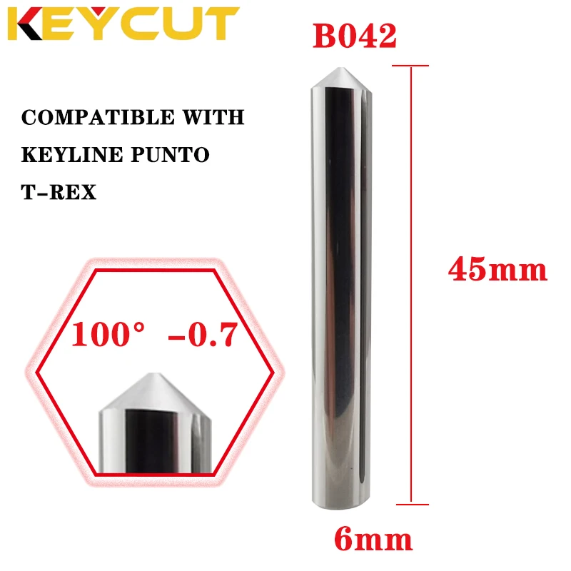 Keyline Key Machine Cutter Vervanging WB042 Sonde B042 in Carbide Compatibel met KEYLINE PUNTO KEYLINE T-REX Key Machine