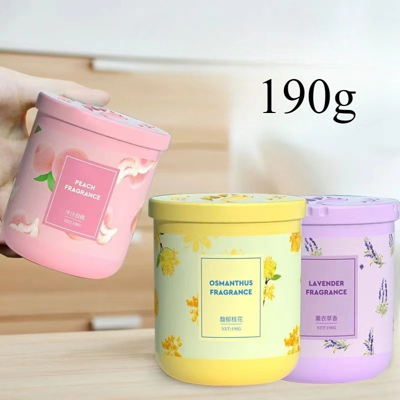 

190g Solid Air Freshener Indoor Toilet Deodorizer Car Fragrance Box Aromatherapy Odor Removal - Fresh Scent Big Bottle Wholesale