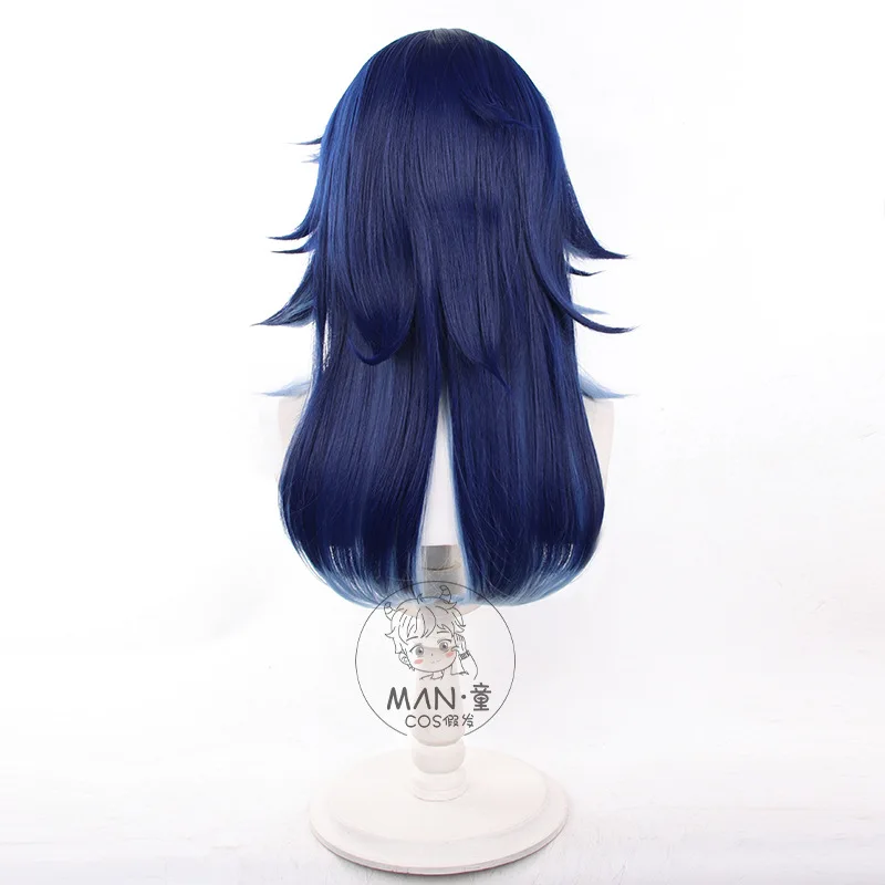 Genshin Impact Natlan Oron Cosplay Wig Gradient Highlights Long Scalp Spiky Medium Length Halloween Gift