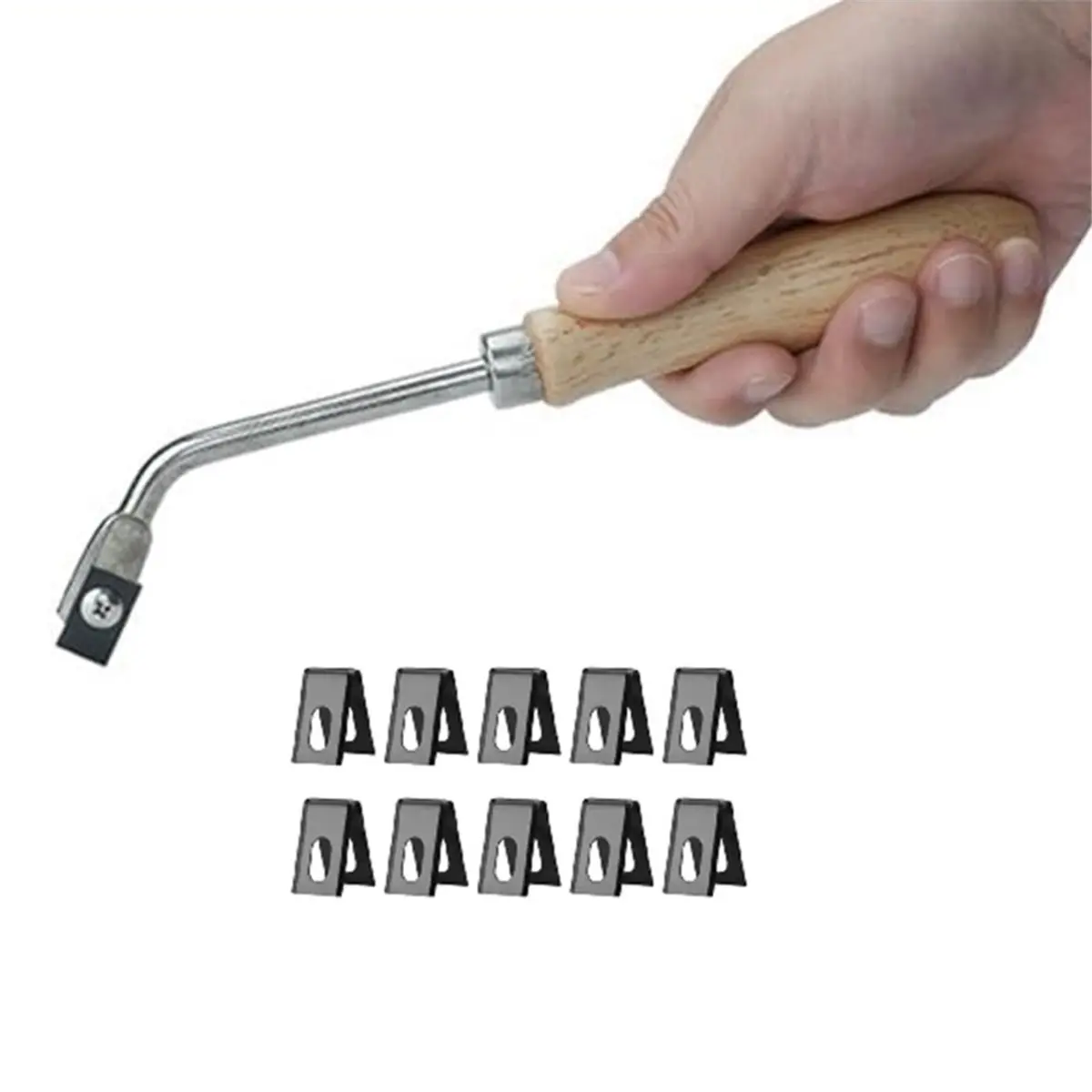 Professional PVC Flooring Grooving Tool Kit with 10 Replacement Blades for Vinyl Floor Installation