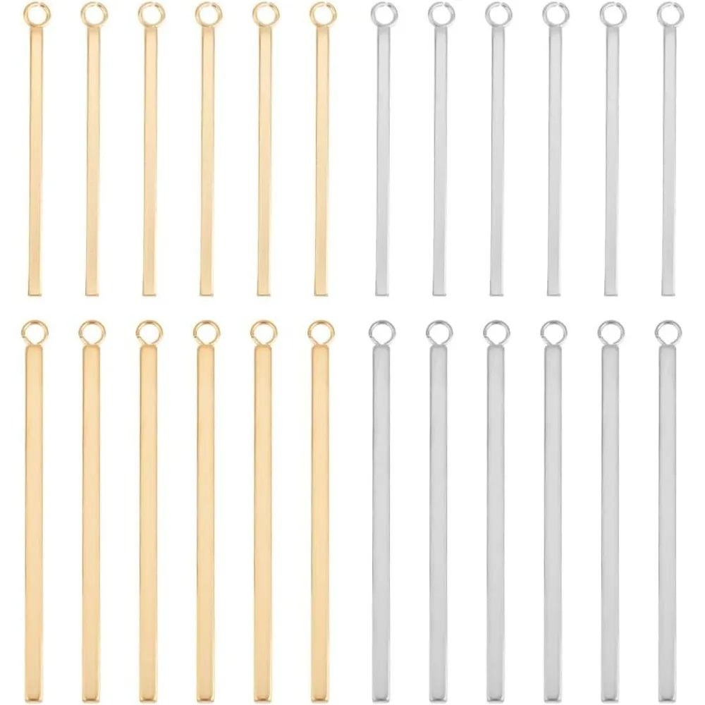 

Metal Bar Charms Stainless Steel Bar Pendants en Charms Metal Necklace DIY Pendant for Earrings