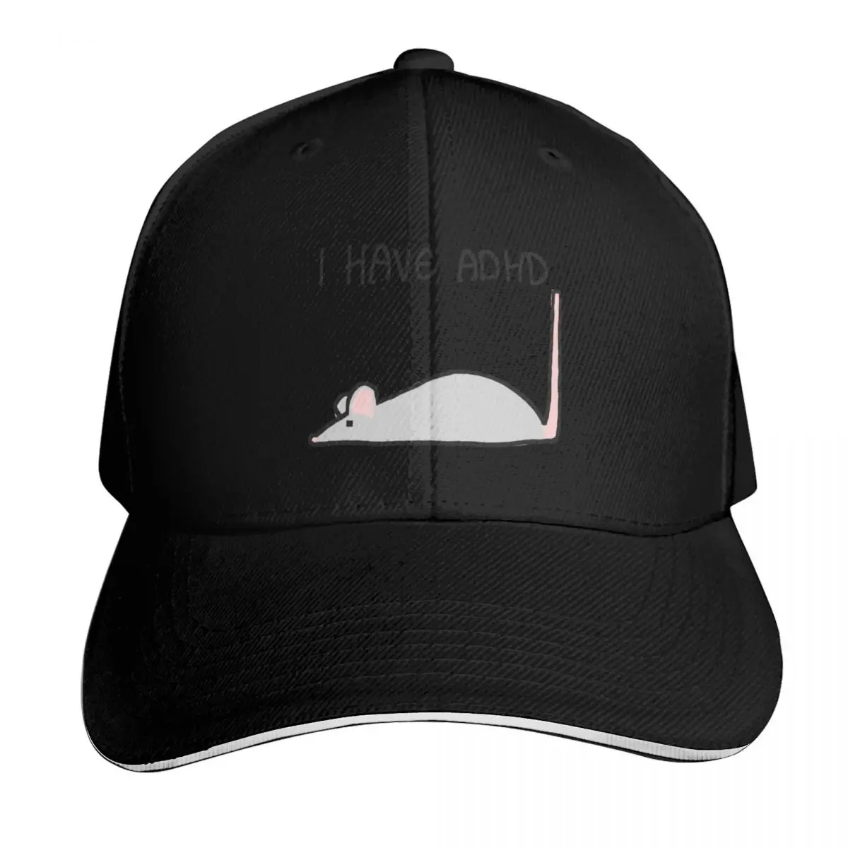 rat adhd Baseball Cap Vintage Retro Embroidered Lightweight Packable Gift for Him Her
