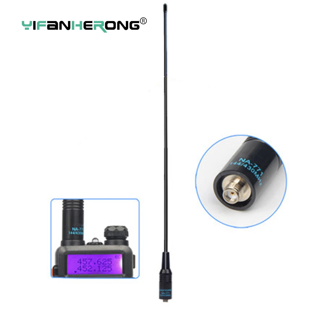 NA-771 SMA Female Antenna VHF/UHF Dual Band 144/430MHz For Baofeng UV-5R UV-82 UV-13 UV16 PRO DR-1801 Walkie Talkie