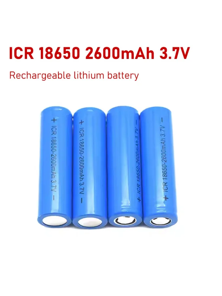 Akumulator litowy 18650 2600mAh 3.7V, pełna pojemność, do ładowania, do zabawek elektrycznych, wskaźników laserowych, lamp jadeitowych, domofonów, dzwonków do drzwi. — zdjęcie produktu 7