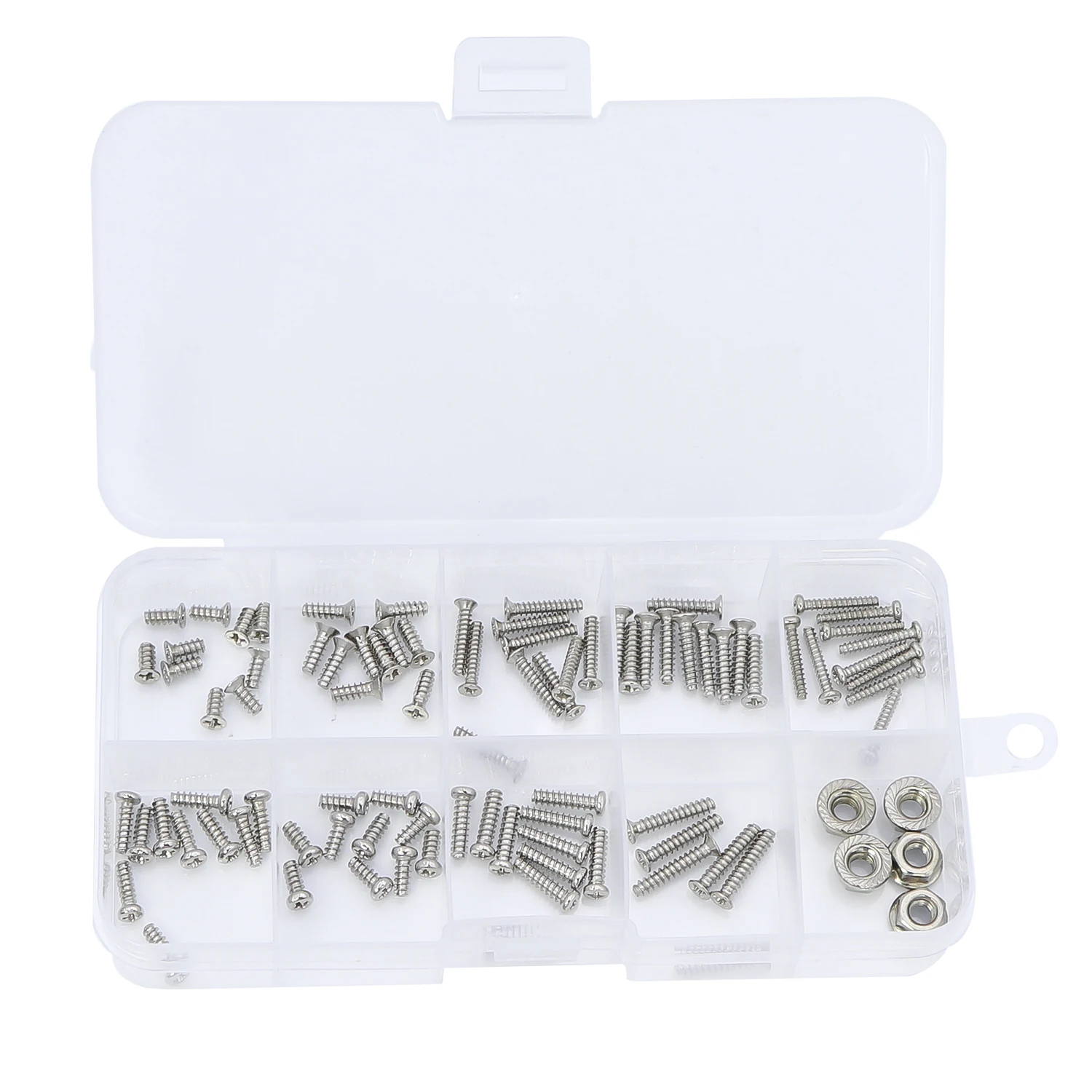 MJX 16207 16208 16209 16210 Hyper Go Stainless Steel Screw Set With Nuts Round Head/Countersunk Flat Head Screws Repair Tools